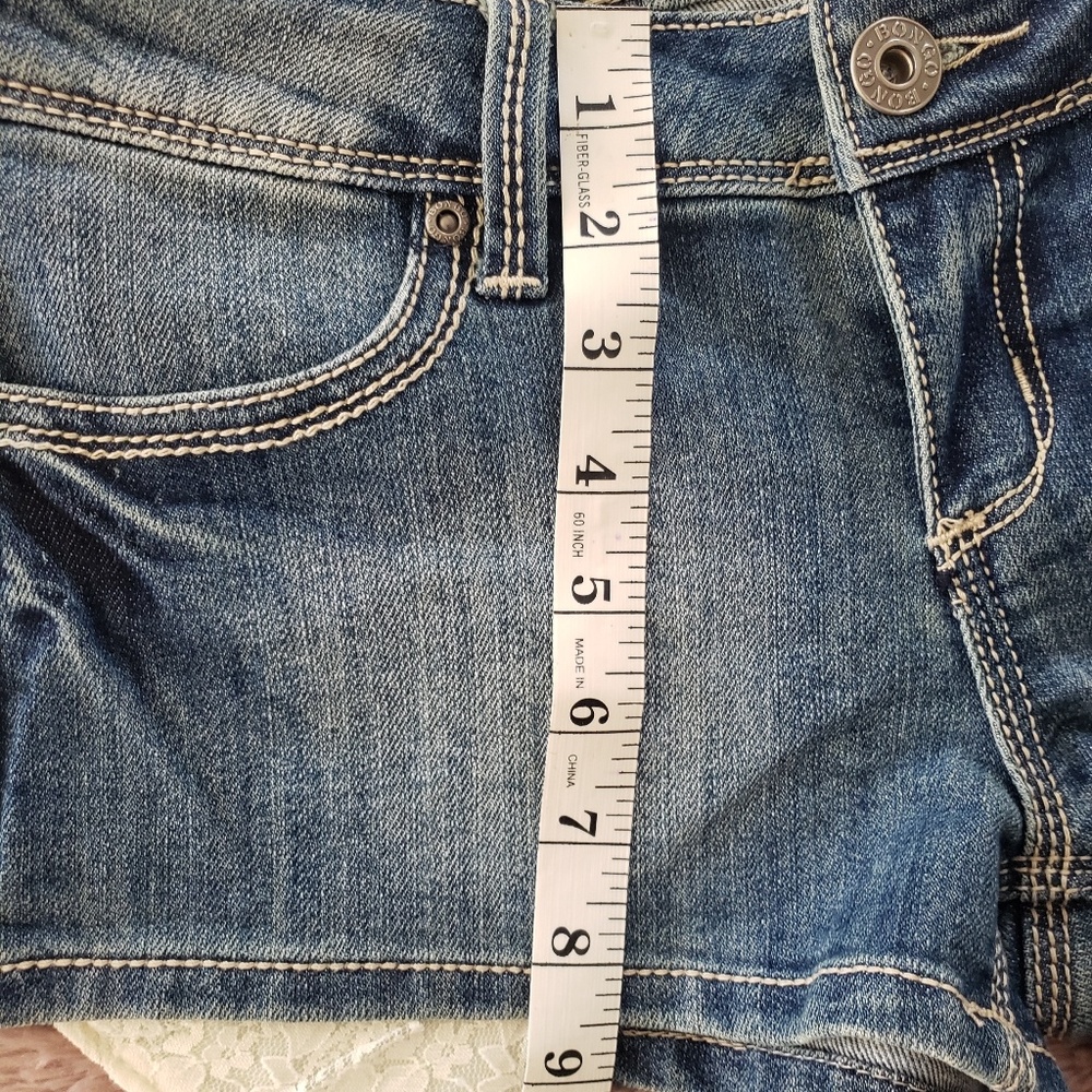 🤠BONGO Brand Jean Shorts with Lace Pockets - Picture 8 of 8